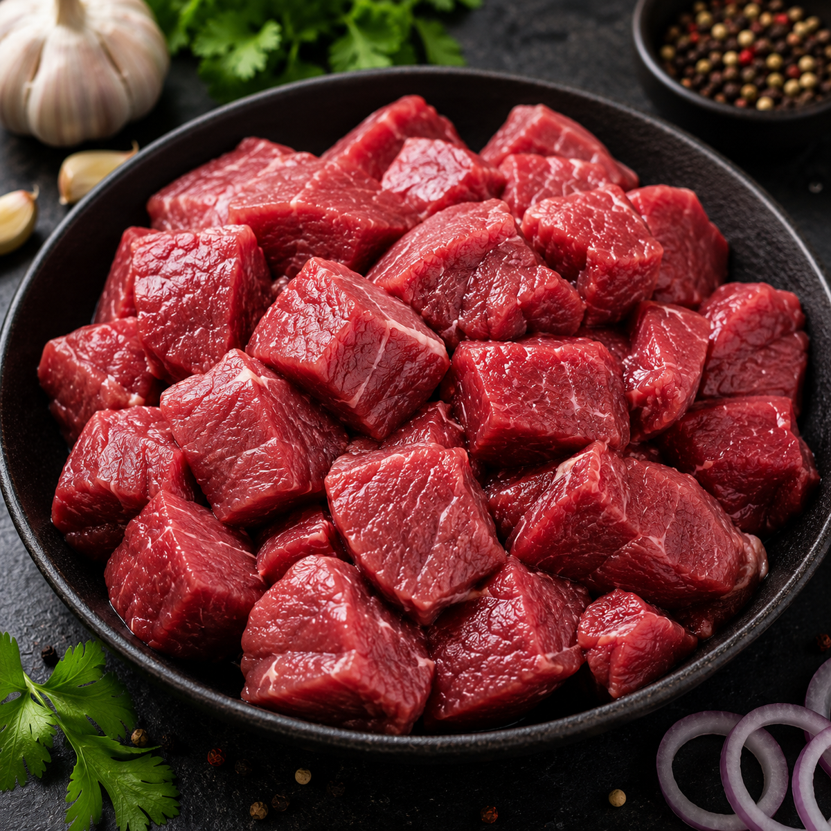 Fresh Beef Boneless (Curry Cut)